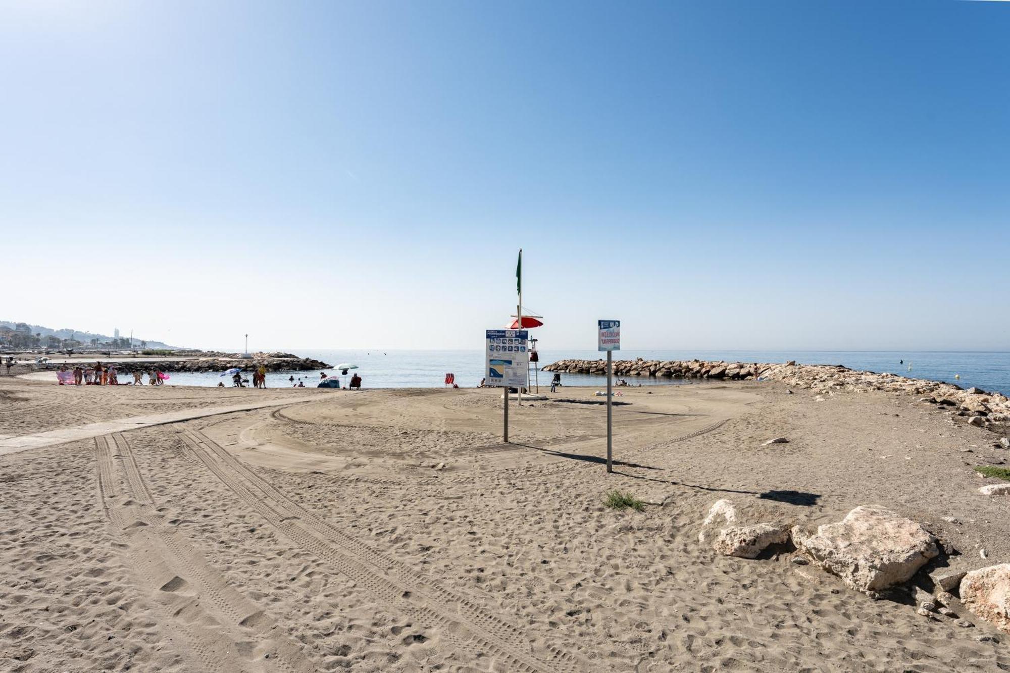 A La Orilla Del Mar, Pedregalejo Daire Rincón de la Victoria Dış mekan fotoğraf